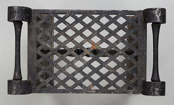 Folke Bensow, A Folke Bensow Swedish Grace cast iron stool, model 'Taburett Nr 1', Näfveqvarn, Sweden circa 1925.