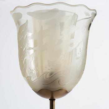Bo Notini, a Swedish Modern floor light, Glössner & Co, Sweden, 1940-50s.