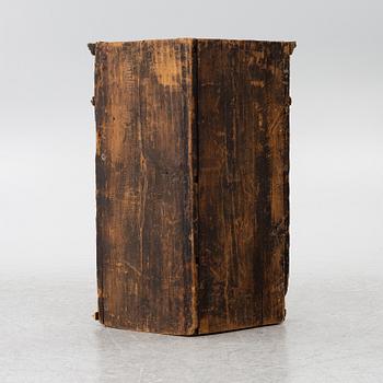 A corner cabinet, 18th Century.