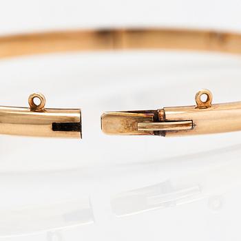 Armband, 14K guld, syntetisk spinell. Westerback, Helsinkgfors 1940.