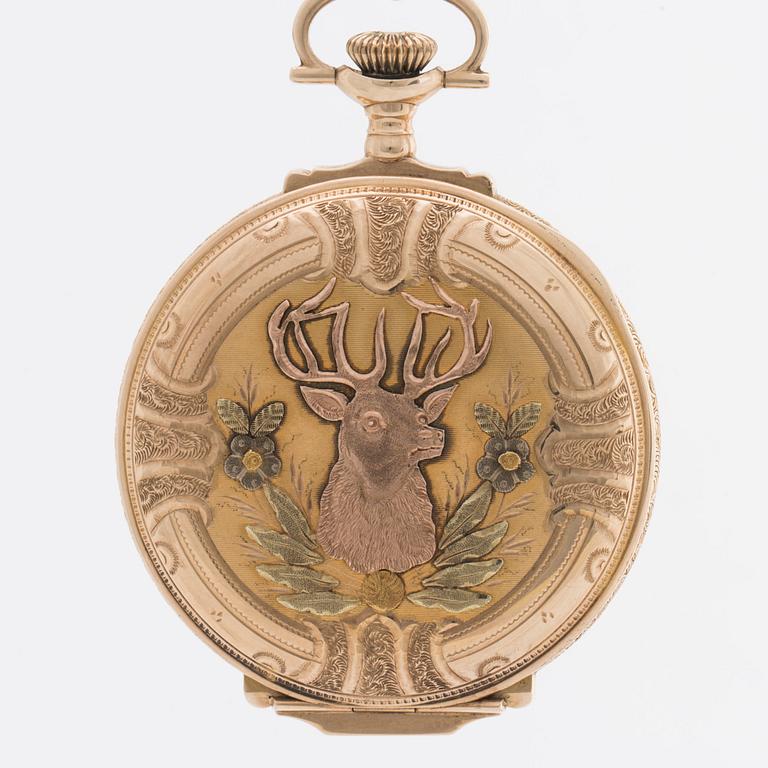 Hamilton watch company pocket watch 14 ct.