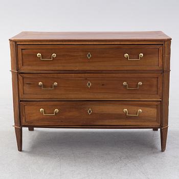 A late gustavian chest of drawers from around year 1800.