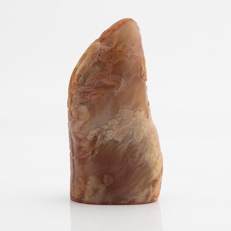 Sigill, soapstone. Kina, 1900-tal.