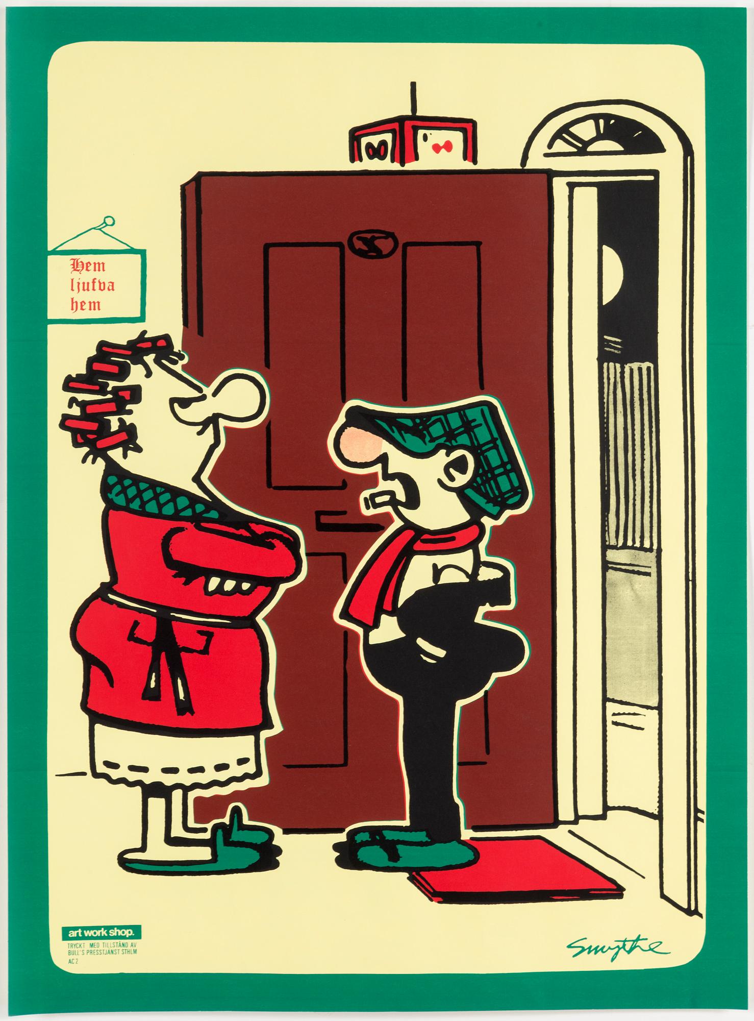 AFFISCHER, 5 st, "Tuffa Viktor", Bull's Presstjänst, Art Work Shop, 1960-tal.
