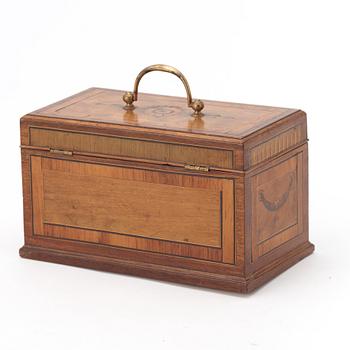 A Gustavian tea caddy by Georg Haupt (master 1770-84), not signed.