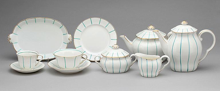 KAFFE- samt TESERVIS, 40 delar, porslin, Wilhelm Kåge för Gustavsberg.