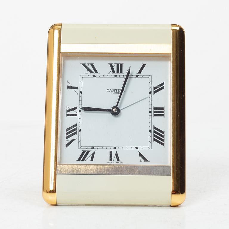 Table clock, Cartier, second half of the 20th century.