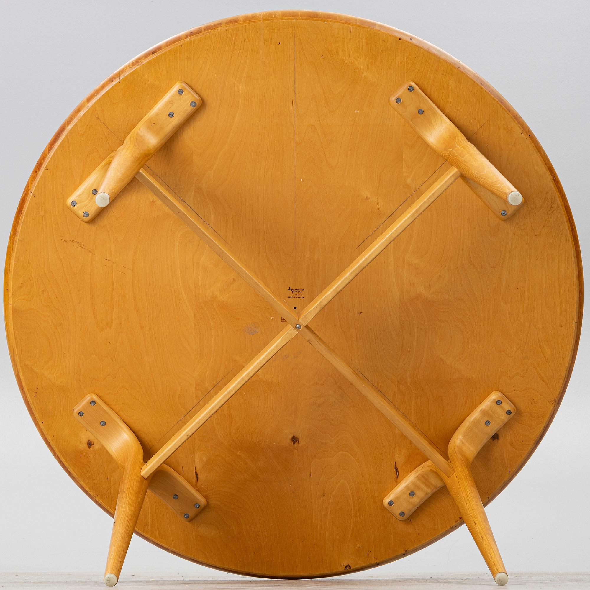 Bruno Mathsson, soffbord, Firma Karl Mathsson, Värnamo, 1978.