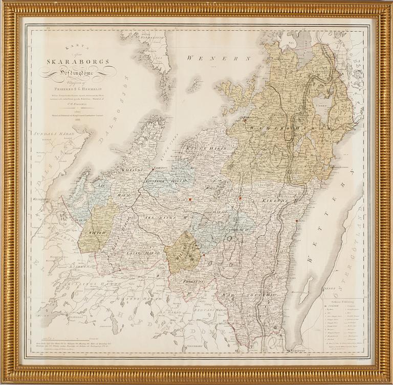 KOPPARSTICK, karta, S G Hermelin, 1800-talets första hälft.