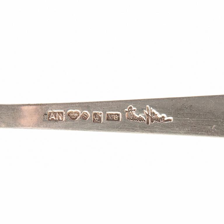 Wiwen Nilsson, teaspoons 11 pcs. silver Lund 1930s/40s.