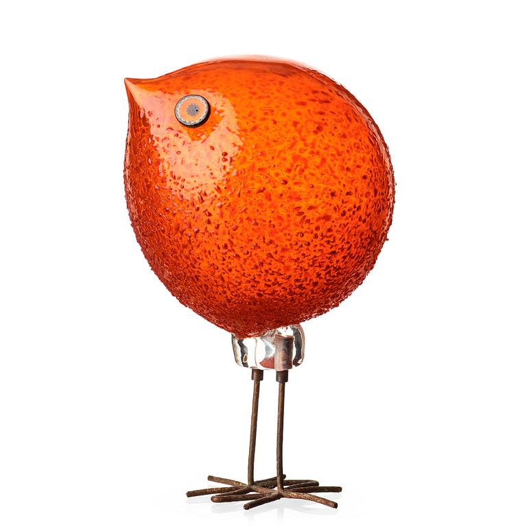 Peter Pelzel, A Peter Pelzel 'Pulcino' glass bird, Vistosi, Italy 1960's.