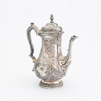 Coffee pot silver London 1750.