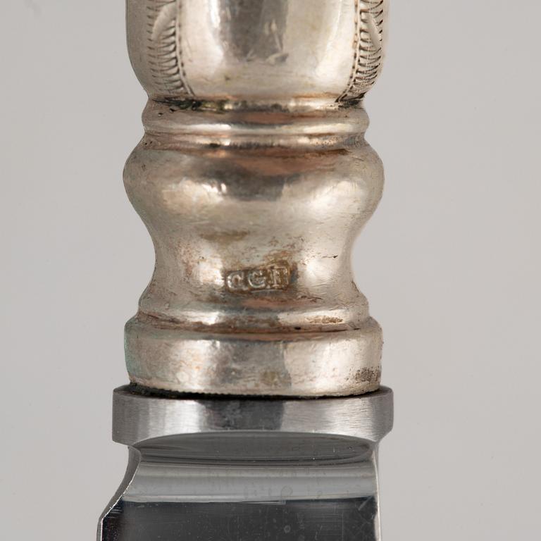 A Swedish Silver Cutlery, model "Svea", CG Hallberg, Stockholm, mostly 1933 (100 pieces).