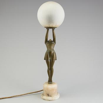 BORDSLAMPA, art deco, 1900-talets första hälft.