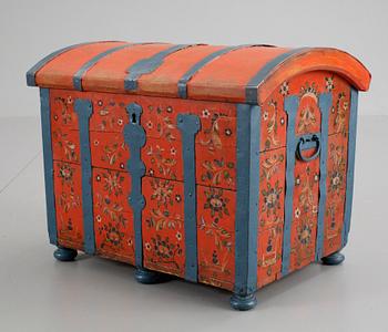 A Swedish chest, dated 1808.