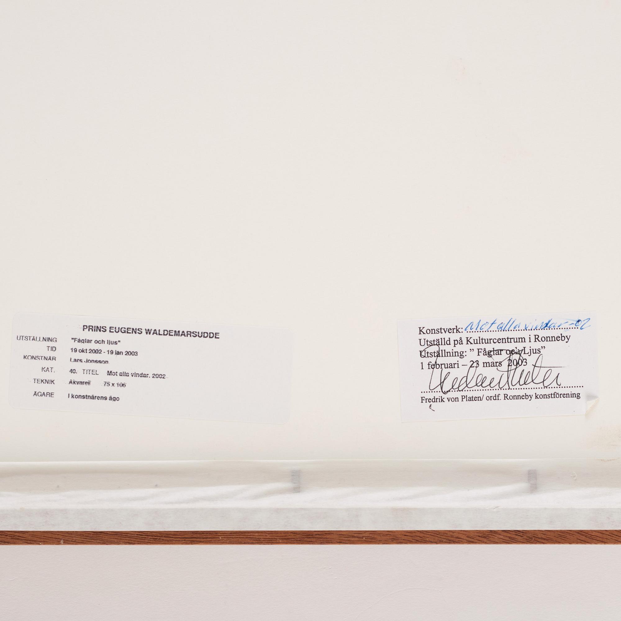 Lars Jonsson, "Mot alla vindar".