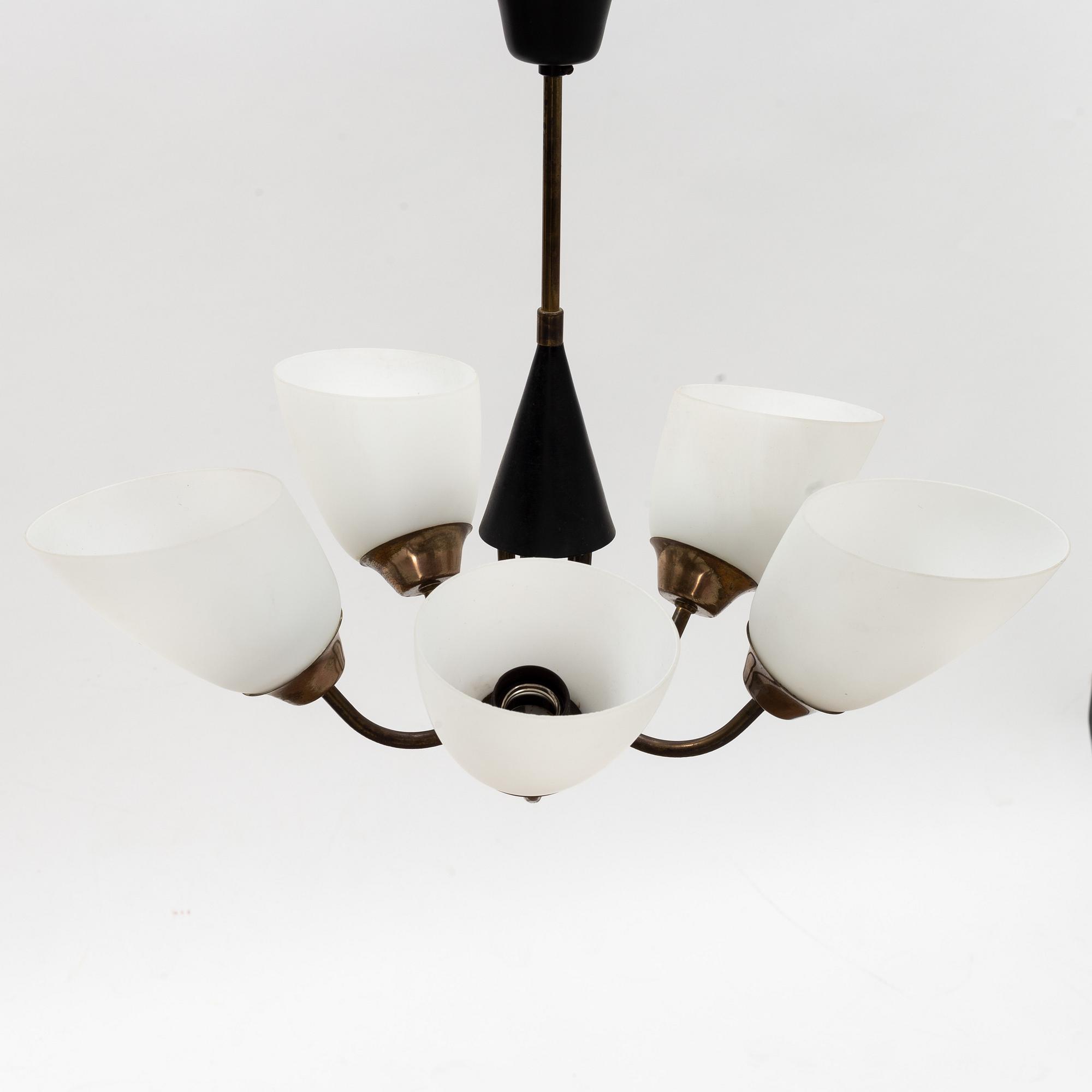 A ceiling light, 1950's.