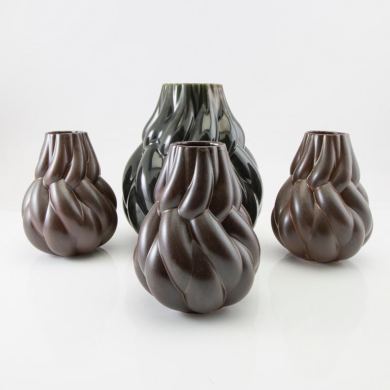 Lisa Hilland, Vases 4 pcs "Eda" for Mylhta 21st century.