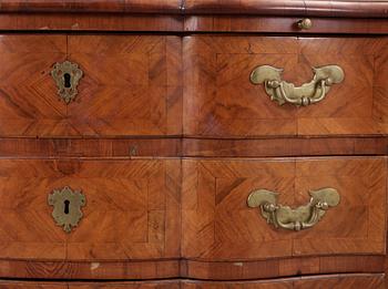 A Swedish late Baroque 18th Century commode, by J H Fürloh.