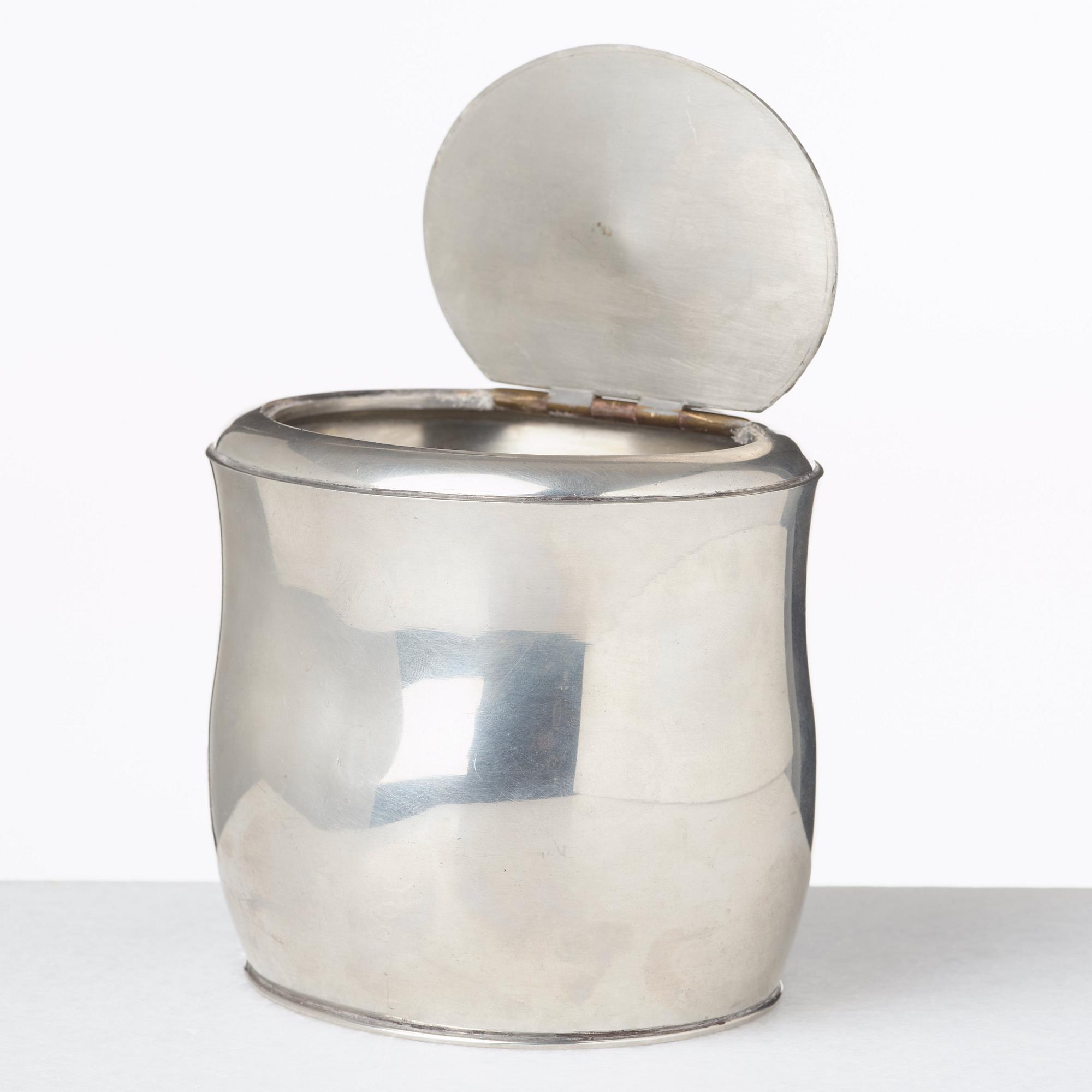 Firma Svenskt Tenn, a pewter lidded jar, Svenskt Tenn, Sweden 1956.
