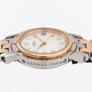 Hermès, Clipper, wristwatch, 24 mm.
