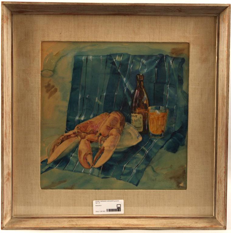 GERHARD KARLMARK gouache, sign.