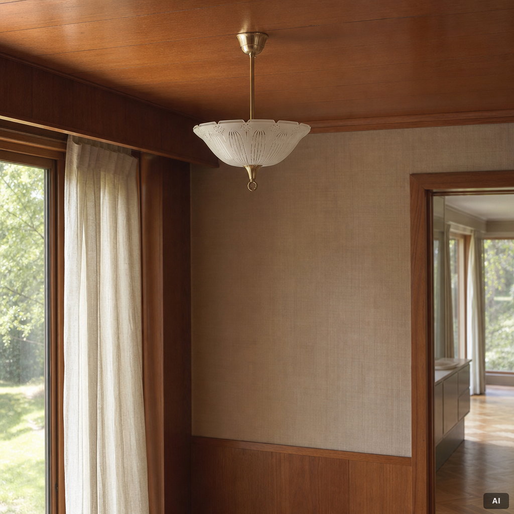 Ceiling lamp, 20th century, mid-20th century.
