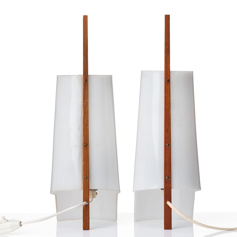 Hans Bergström, a pair of table lamps, model "748", ateljé Lyktan, Sweden 1940-50s.