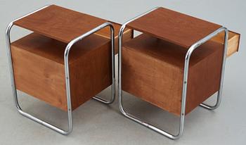 NATTDUKSBORD, ett par, art deco 1930-tal.