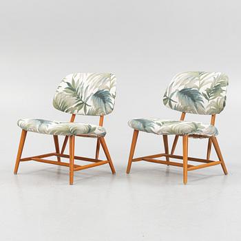 Alf Svensson, fåtöljer ett par, "TeVe", Bra Bohag, Studio Ljungs Industrier AB, Malmö, 1950-tal.