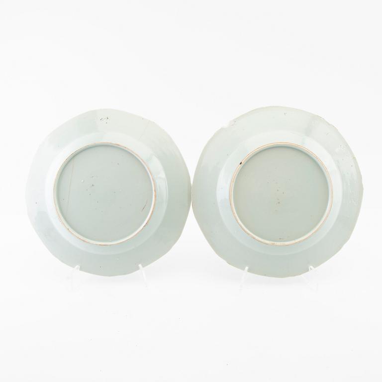 Plates 4 pcs China 19th century porcelain.