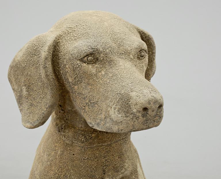 TRÄDGÅRDSSKULPTURER, ett par, gjutmassa, 2000-tal.