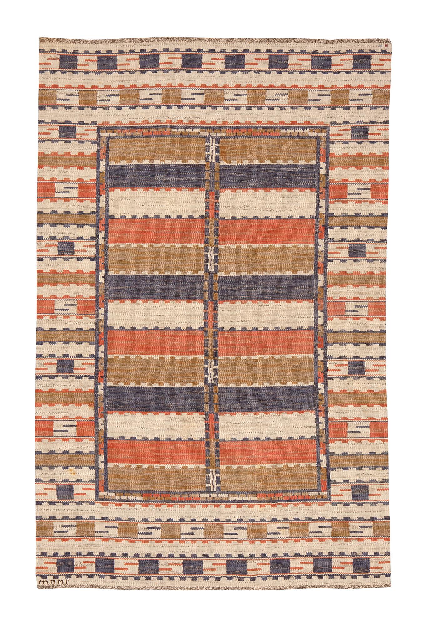Märta Måås-Fjetterström, a carpet, "Sommarmattan", flat weave, ca 277,5 x 180,5 cm, signed AB MMF.