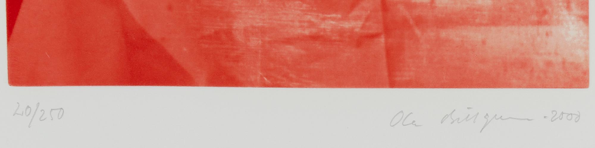 OLA BILLGREN, fotogravyr, signerad, numrerad 20/250, daterad 2000.