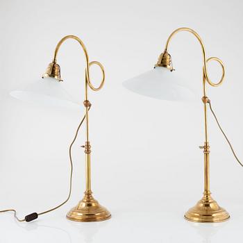 Table lamps, a pair, Gamla Stans lamp workshop, second half of the 20th century.