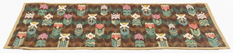 Märta Måås-Fjetterström, a textile, "Täppan", tapestry weave, ca 122 x 61 cm, signed AB MMF.