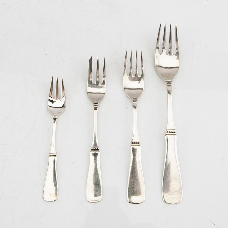 Cutlery 112 pieces "Uppsala" silver MGAB 1959-1989.