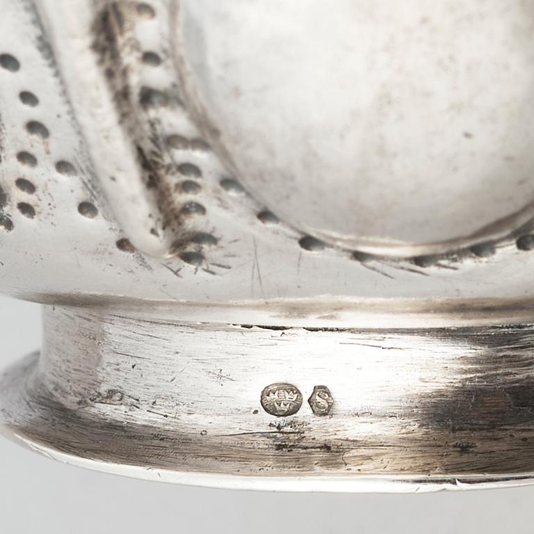 Kåsa, silver, möjligen Ferdinand Sehl d.ä. (1688-1731), Stockholm. Barock.