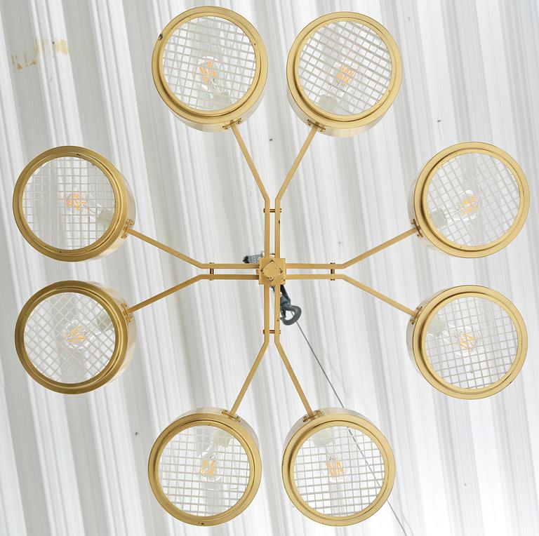 Hans-Agne Jakobsson, taklampa, modell "T 493/8", Hans-Agne Jakobsson AB, Markaryd, 1970-tal.