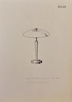 Bertil Brisborg, a table lamp model "30330", Nordiska Kompaniet, 1940s.