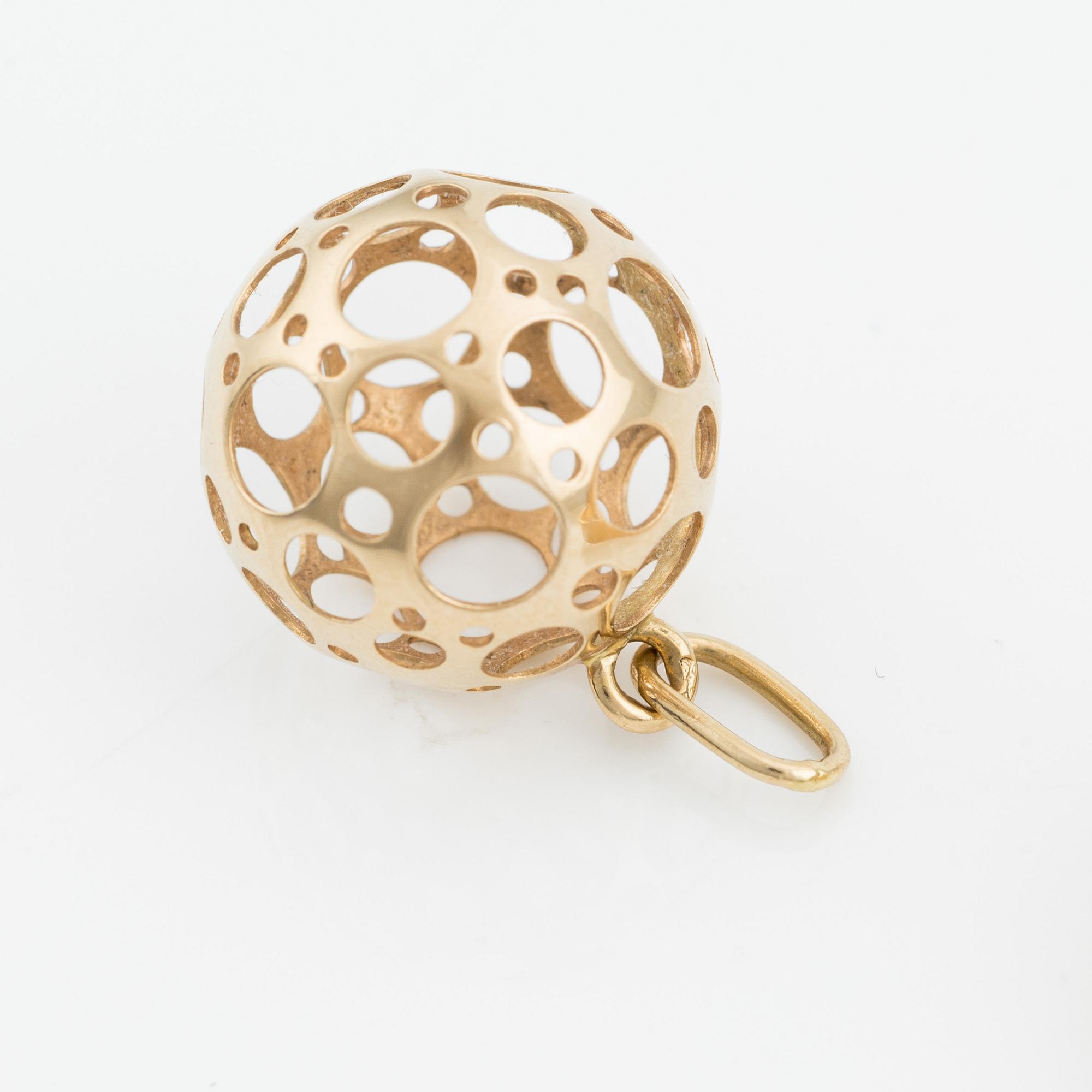Liisa Vitali, ring och hänge, guld.