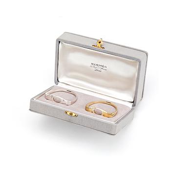 HERMÈS, a pair of serviette rings.