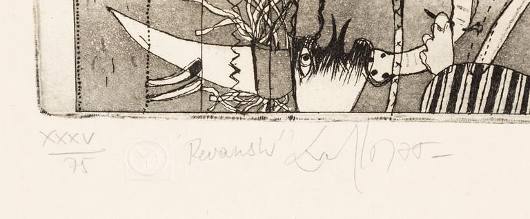 JORGO KRALLIS, färgetsning, signerad och numrerad XXXV/75 med blyerts.