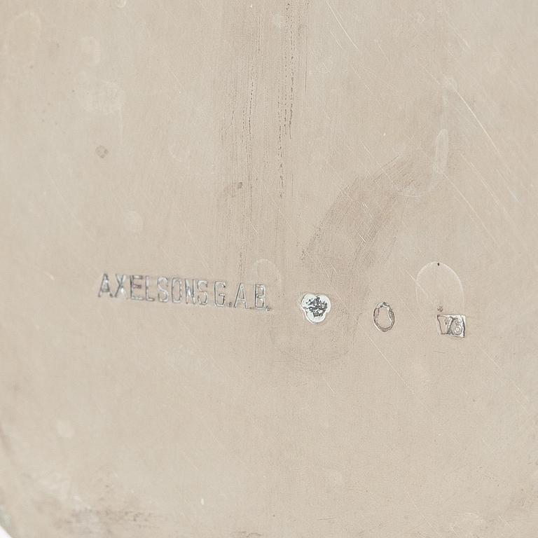 Jug, glass and silver, Axelsons GAB, Stockholm 1899.