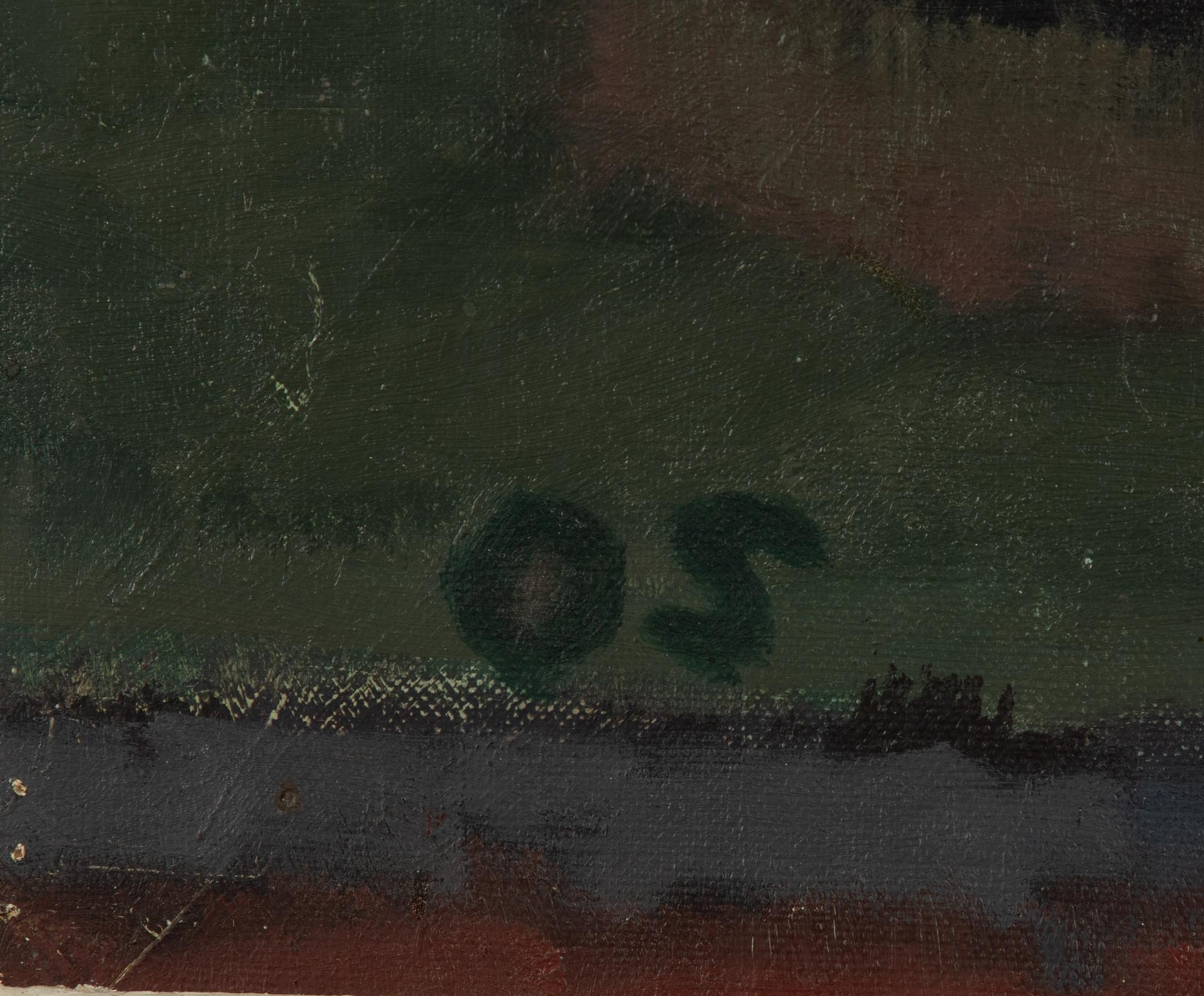 Olle Skagerfors, oil on canvas laid on panel, signed wit monogram.