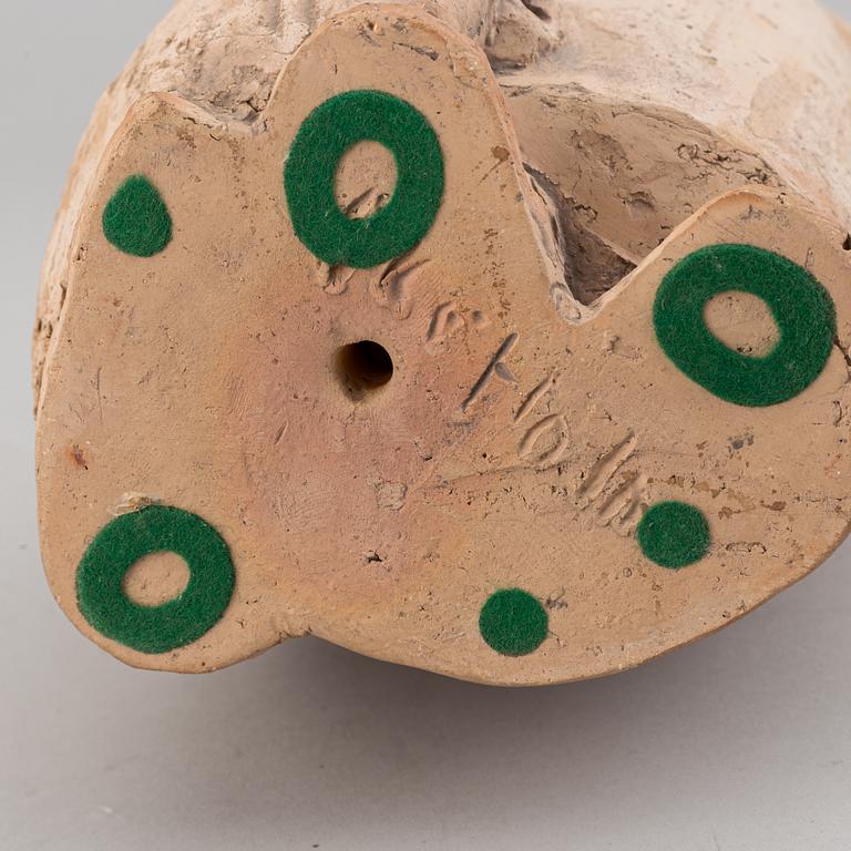 Åke Holm, an earthenware sculpture, signed.
