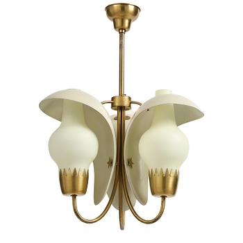 216. Hans Bergström, a rare ceiling lamp model "98", ateljé Lyktan, Åhus, 1940s-50s.