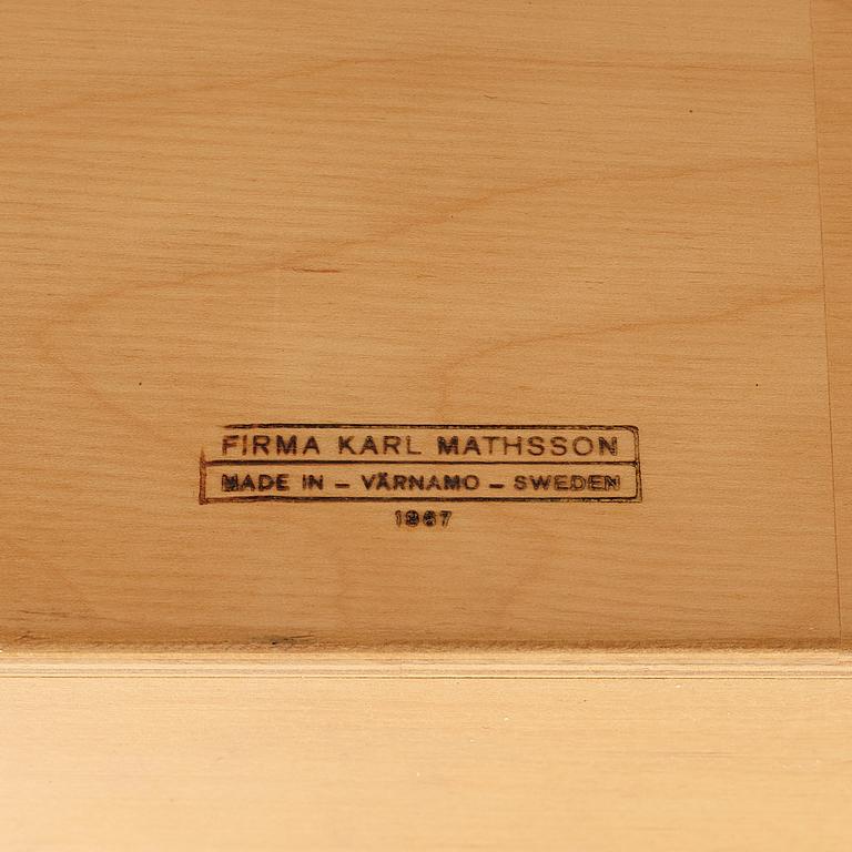 Bruno Mathsson, a wall shelf system, Firma Karl Mathsson, Sweden 1967.