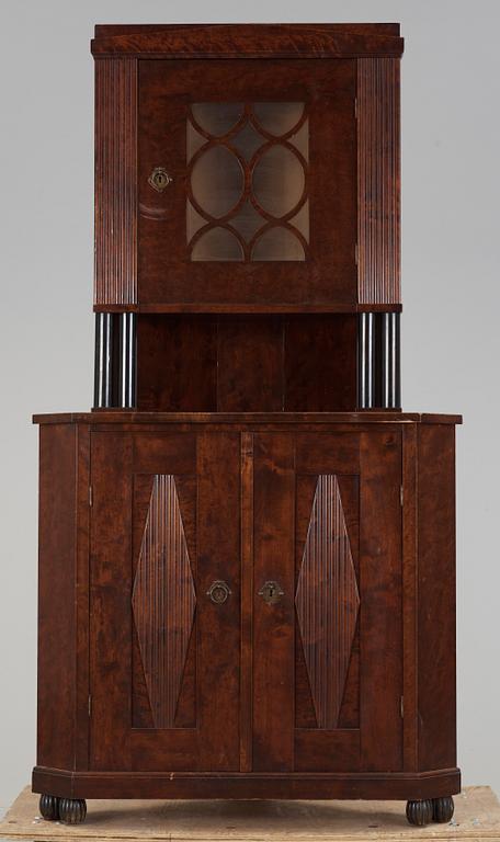 HÖRNSKÅP, art deco, 1930/40-tal.