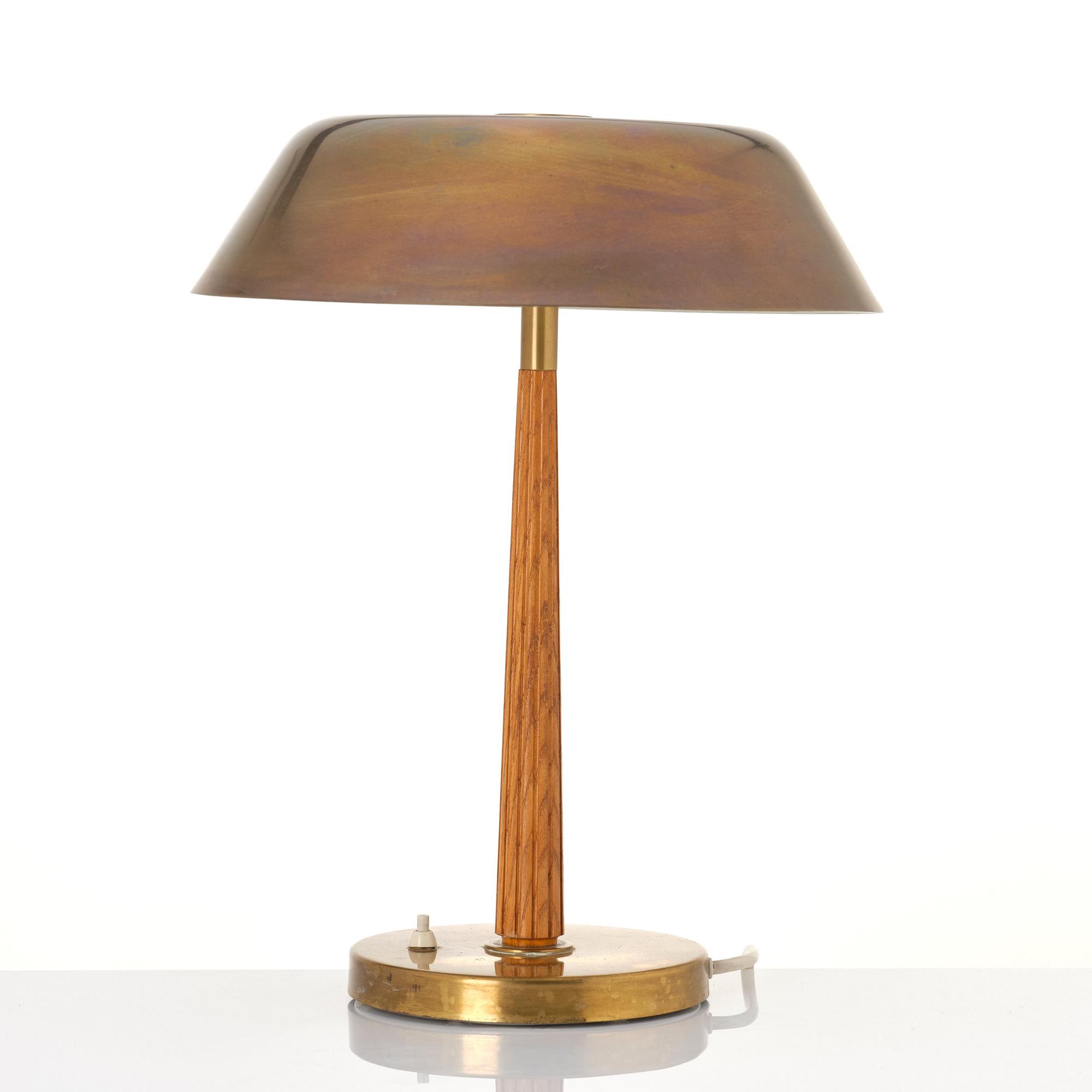 Harald Notini, a table lamp, model '15474', Arvid Böhlmarks lampfabrik, Sweden, 1940s.